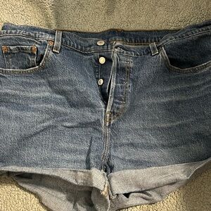 Levi 501 Shorts Women Size 16
